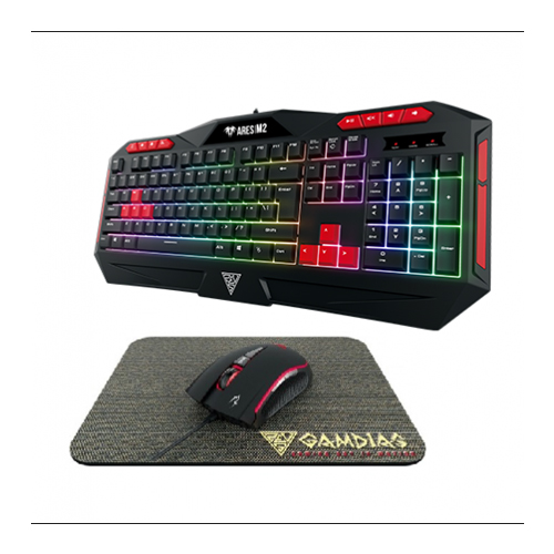 Gamdias ARES M2 Gaming Keyboard, Mouse and Mouse Mat Combo