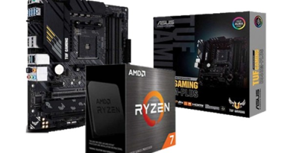 AMD Ryzen 7 5700X Processor And Asus TUF Gaming B550M-Plus