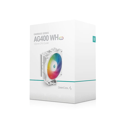 DEEPCOOL AG400 WH ARGB 120MM CPU COOLER DEEPCOOL AG400 WH ARGB 120MM CPU COOLER
