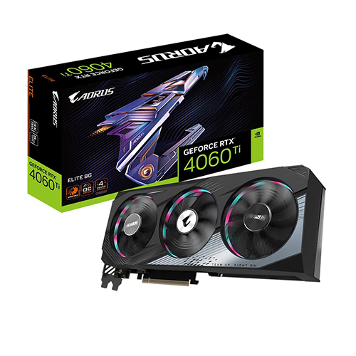 GIGABYTE AORUS GeForce RTX 4060 Ti ELITE 8G GDDR6 Graphics Card