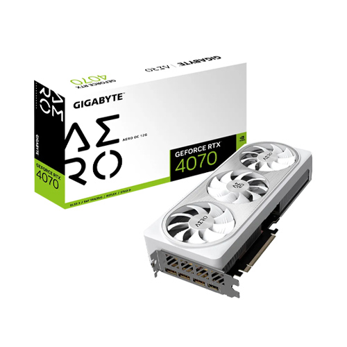 Gigabyte GeForce RTX 4070 AERO OC 12G Graphics Card Gigabyte GeForce RTX 4070 AERO OC 12G Graphics Card