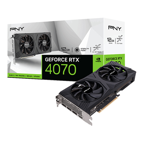 PNY GeForce RTX 4070 12GB VERTO Dual Fan GDDR6X Graphics Card