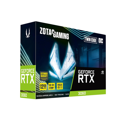 ZOTAC GAMING GeForce RTX 3060 Twin Edge OC 12GB GDDR6  Graphics Card