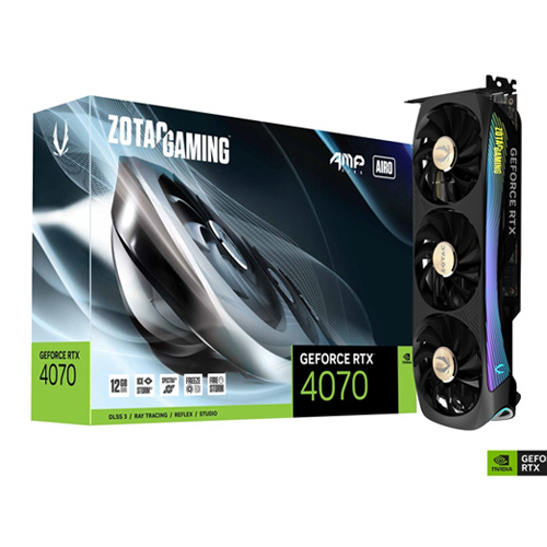 ZOTAC GAMING GeForce RTX 4070 AMP Extreme AIRO 12GB GDDR6X Graphics Card