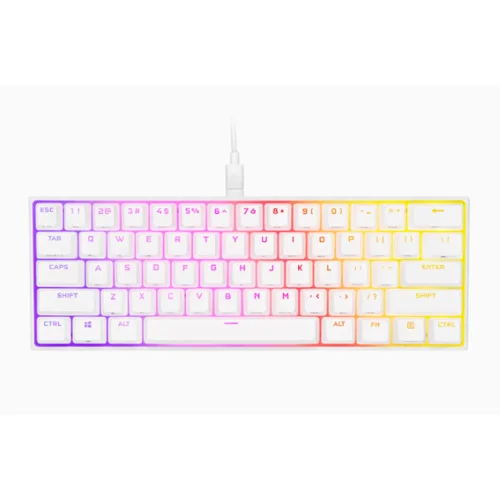 Corsair K65 RGB MINI 60% CHERRY MX Red Mechanical Gaming Keyboard (White) Corsair K65 RGB MINI 60% CHERRY MX Red Mechanical Gaming Keyboard (White)