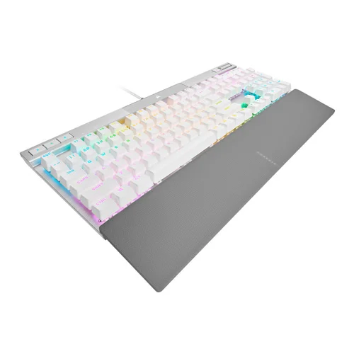 Corsair K70 PRO RGB Optical-Mechanical Gaming Keyboard with PBT DOUBLE SHOT PRO Keycaps (White)