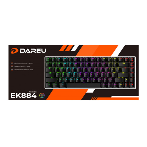 Dareu EK884 RGB 84 Key Mechanical Keyboard (Blue Switch)