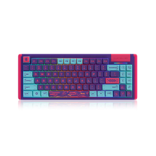 DUSTSILVER K84 CYBERPUNK PRO TKL 75% RGB BACKLIT (BLACK SWITCH) MECHANICAL KEYBOARD