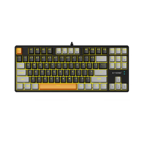 E-Yooso Z87 Hotswap Mechanical Keyboard (Yellow Backlit)