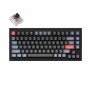 Keychron V1 75% Frosted Black Full Assembled Barebone Knob & Red switch Mechanical Keyboard