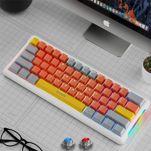 LEAVEN K610 Wired Hot-swappable Gaming Mechanical Keyboard