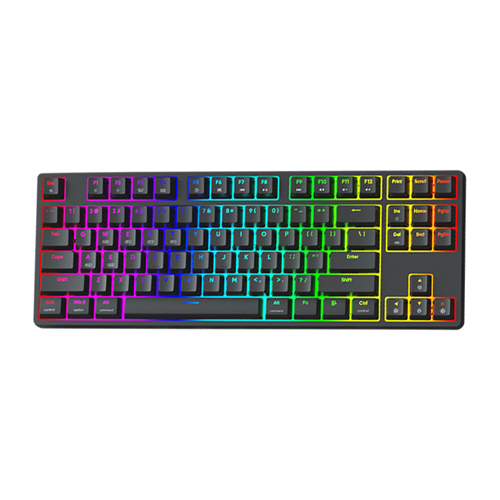 Monka A87 Pro Tri-Mode RGB Hotswappable Mechanical Keyboard (Black)