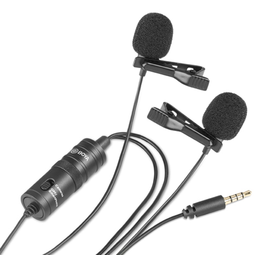 Boya BY-M1DM Dual Omni-directional Lavalier Microphone