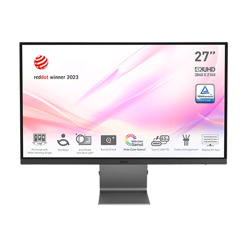 MSI Modern MD271UL 27 Inch 4K UHD 60HZ Type-C Monitor