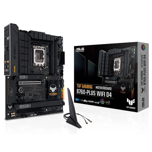 Asus TUF GAMING B760-PLUS WIFI D4 12th & 13th Gen ATX Motherboard