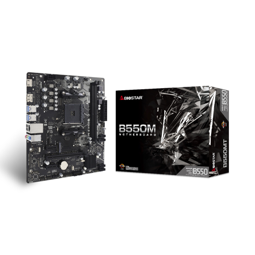 BIOSTAR B550MT V 6.0 DDR4 AMD AM4 Micro ATX Motherboard