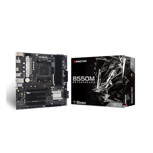 BIOSTAR B550MXC PRO DDR4 AMD AM4 Micro ATX Motherboard