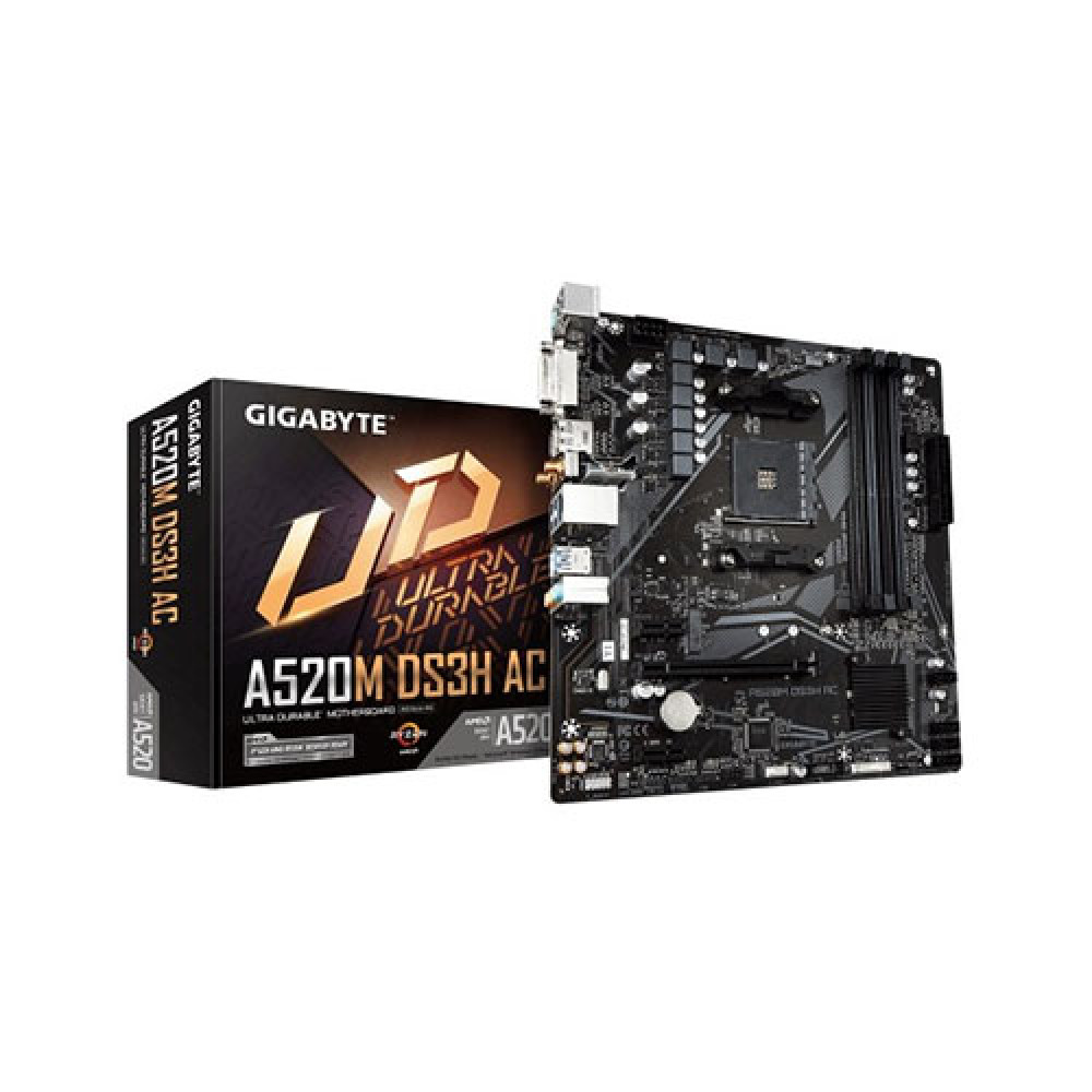 GIGABYTE A520M DS3H AC Ultra Durable AM4 Micro-ATX Motherboard price in bd