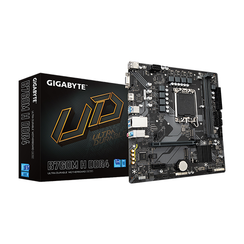 Gigabyte B760M H DDR4 13th and 12th Gen Intel Motherboard