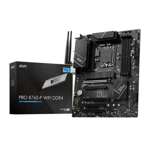 MSI PRO B760-P WIFI DDR4 13th Gen & 12th ATX Motherboard