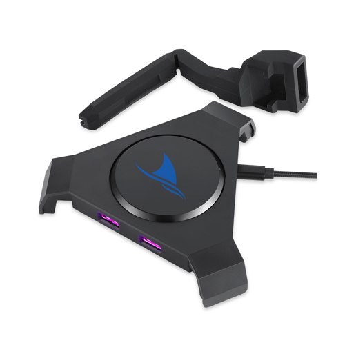 Darmoshark Q1 RGB Mouse Bungee USB Hub Wired Mouse Support