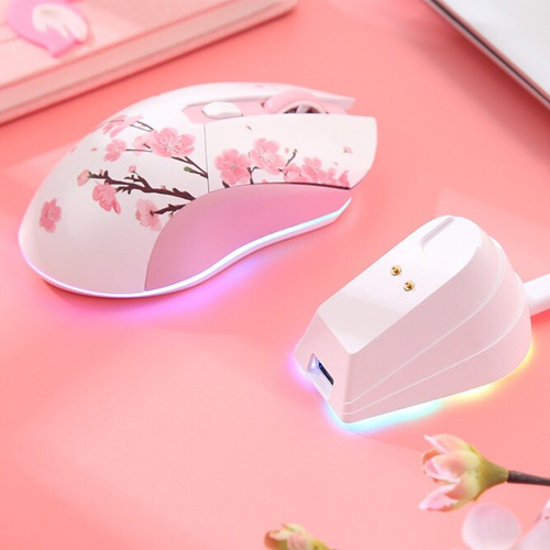 Dareu EM901X Sakura RGB Wireless Gaming Mouse With Dock