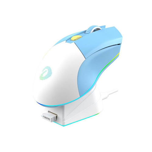 Dareu EM901X Blue RGB Wireless Gaming Mouse With Dock