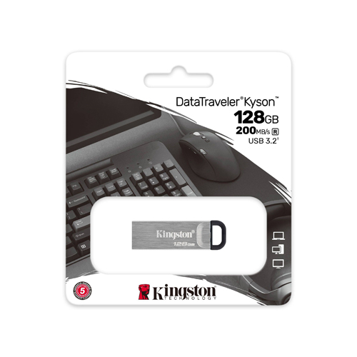 Kingston Data Traveler Kyson 128GB USB 3.2 Flash Drive