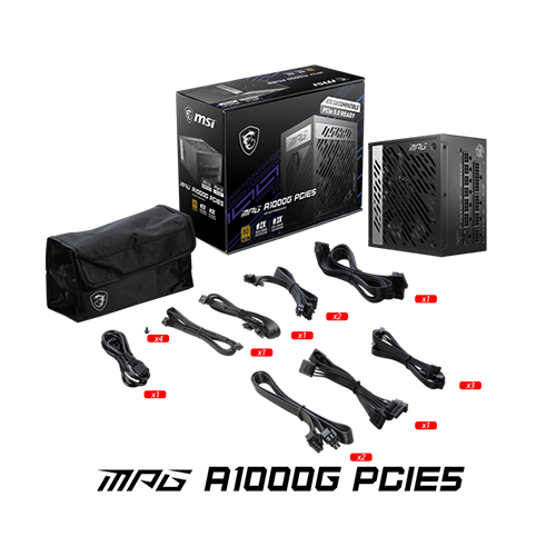 MSI MPG A1000G PCIE 5 And ATX 3.0 Gaming Power Supply