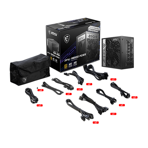 MSI MPG A850G PCIE5 And ATX 3.0 Gaming Power Supply