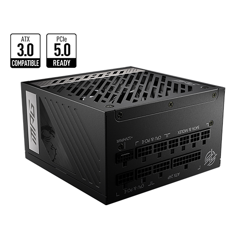 MSI MPG A850G PCIE5 80 GOLD FULL MODULAR GAMING POWER SUPPLY