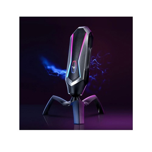 Aula T1 RGB USB Wired Black Gaming Desktop Microphone