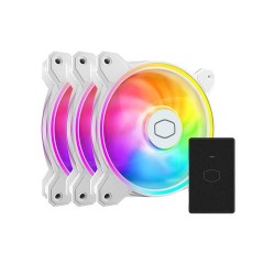 Cooler Master MasterFan MF120 Halo2 White Edition ARGB Casing Cooling Fan