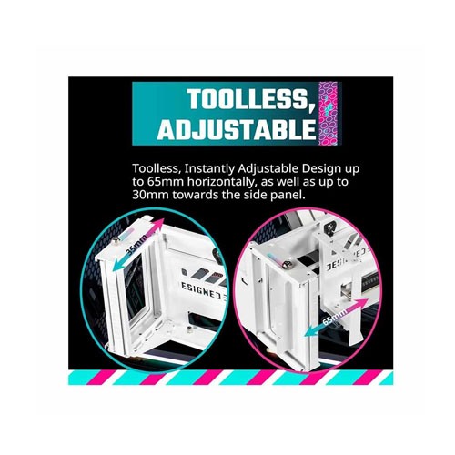 Cooler Master White Vertical Graphics Card Holder Kit