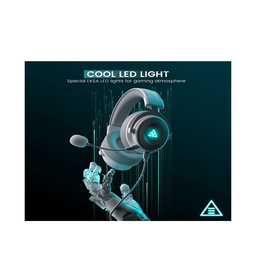 EKSA E900 Pro white Noise Cancelling 7.1 Surround Sound Gaming Headset