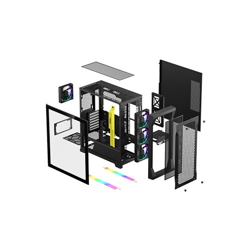 GAMDIAS ATHENA P1 MID TOWER GAMING CASE GAMDIAS ATHENA P1 MID TOWER GAMING CASE