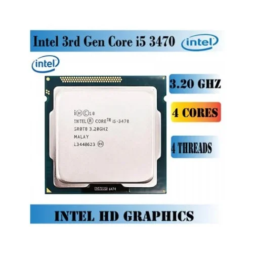 Intel Core i5-3470 Quad-Core Processor 3.2 GHz 4 Core LGA 1155