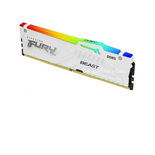 KINGSTON FURY BEAST WHITE 16GB 6000MHZ DDR5 RGB RAM CL30