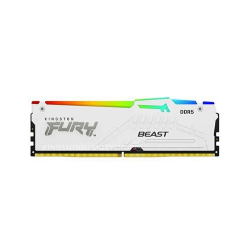 KINGSTON FURY BEAST WHITE 16GB 6000MHZ DDR5 RGB RAM CL30