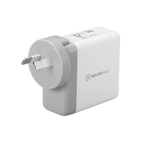 Micropack MWC-236 Q3 Travel charger With 3 Charging Adapter