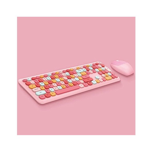 Mofii 666 2.4G optical punk round keycap wireless keyboard mouse combo Mofii 666 2.4G optical punk round keycap wireless keyboard mouse combo