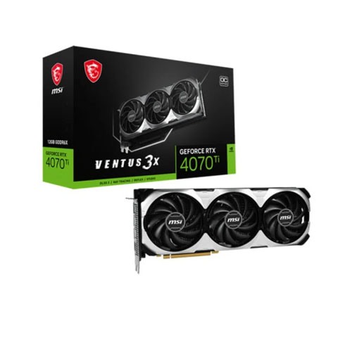 MSI GeForce RTX 4070 TI VENTUS 3X E1 12G OCV1 GDDR6X Graphics Card