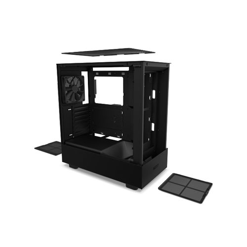 NZXT H5 Flow Compact ATX Mid-Tower PC Gaming Case black