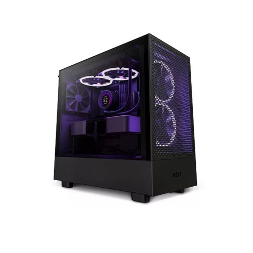 NZXT H5 Flow Compact ATX Mid-Tower PC Gaming Case black
