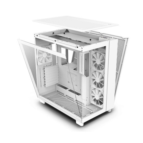 NZXT H9 Flow Dual-Chamber Mid-Tower Airflow Casing White