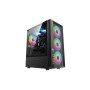 POWER TRAIN PT-701B ATX MID TOWER GAMING CASE WITH 4 RGB FAN 