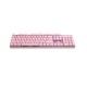 RAPOO V500PRO Pink Backlit Brown Switch Gaming Mechanical Keyboard