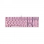 RAPOO V500PRO Pink Backlit Brown Switch Gaming Mechanical Keyboard