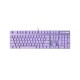 RAPOO V500PRO Purple Backlit Mechanical Blue Switch Gaming Keyboard