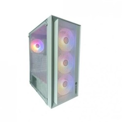 Revenger Bomber Mid Tower ATX RGB Gaming Case White